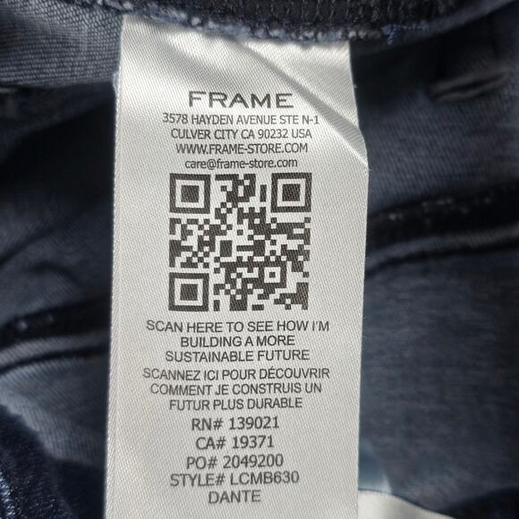 Frame Jeans Womens Size 28 Le Crop Mini Boot Style LCMB630 Dante - Picture 11 of 16